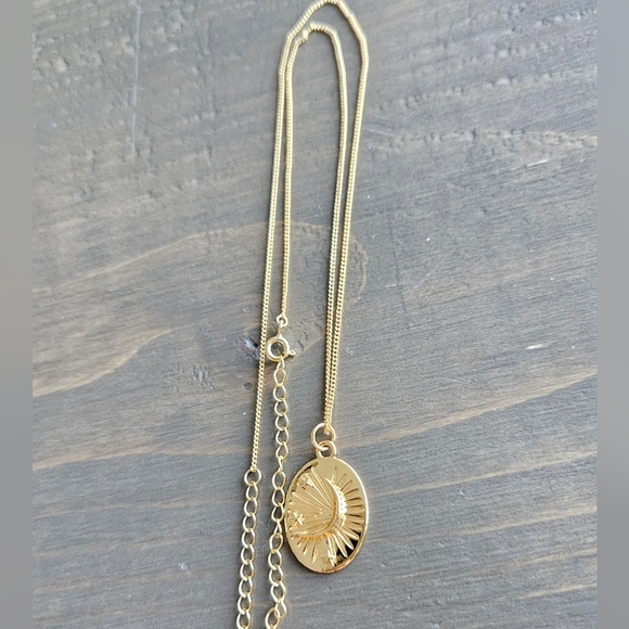 18K gold plated silver pendant necklace - Picture 3 of 6
